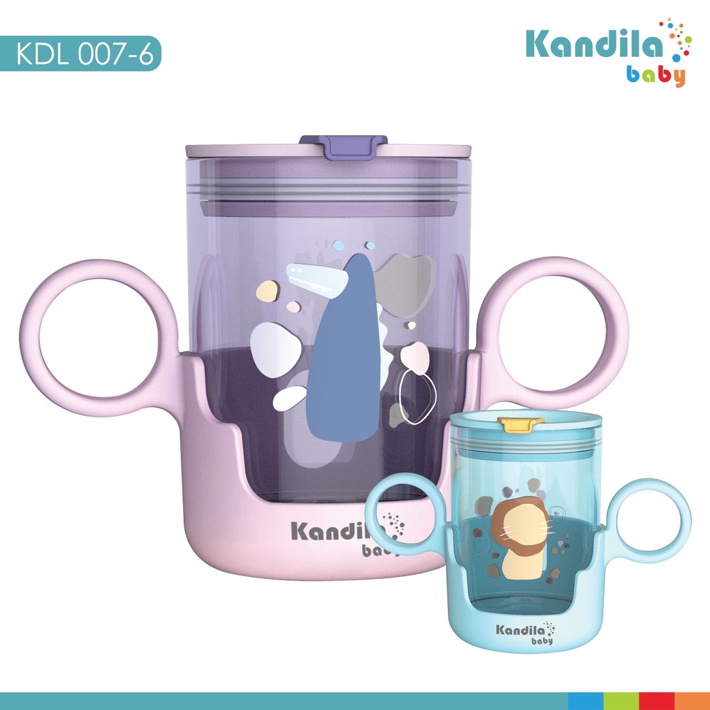 Kandila Baby KDL007-6 Multifunction cup tritan straw &amp; direct - Gelas Minum Bayi