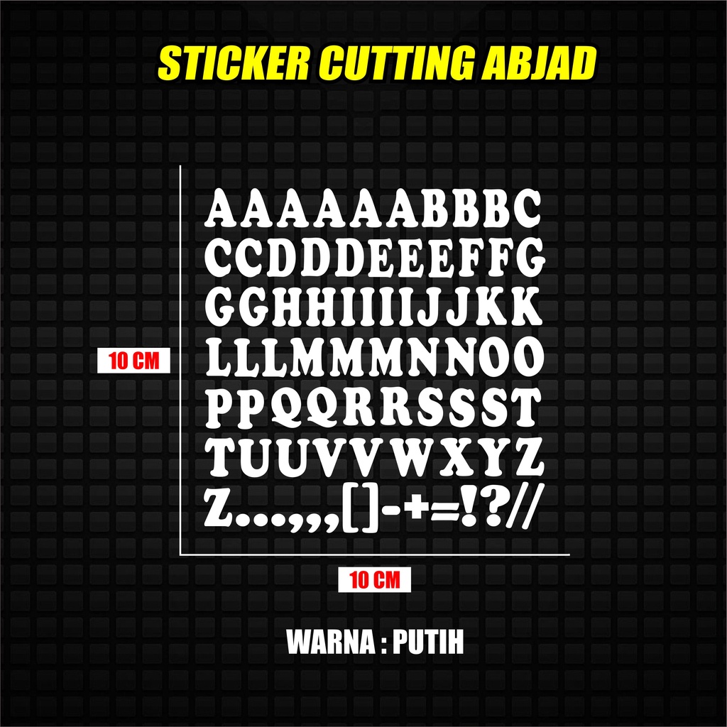 Sticker Cutting Ajad Stiker Motor Variasi