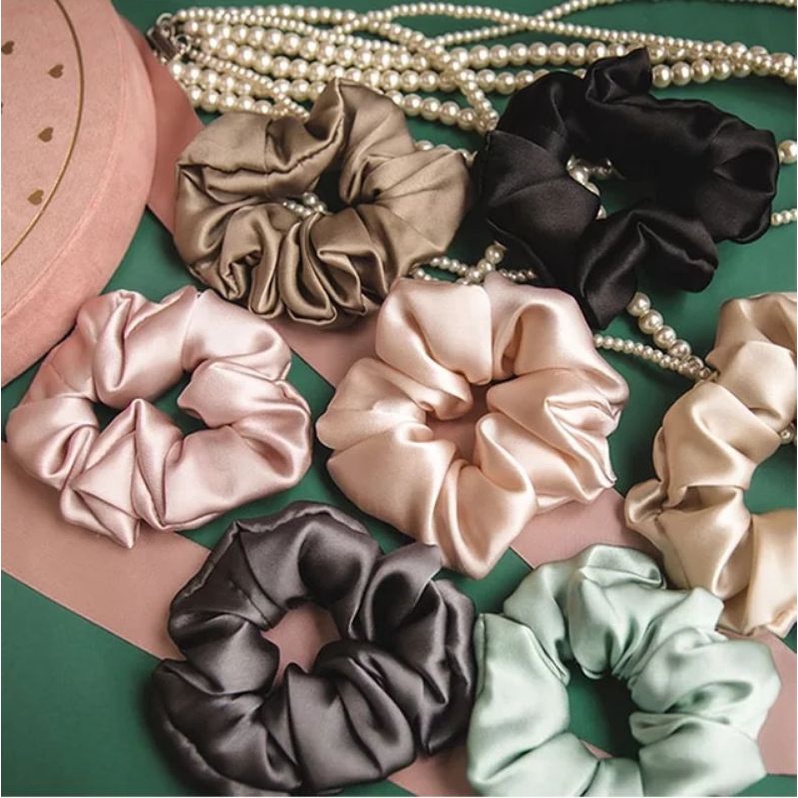 ikat rambut scrunchie nagita besar
