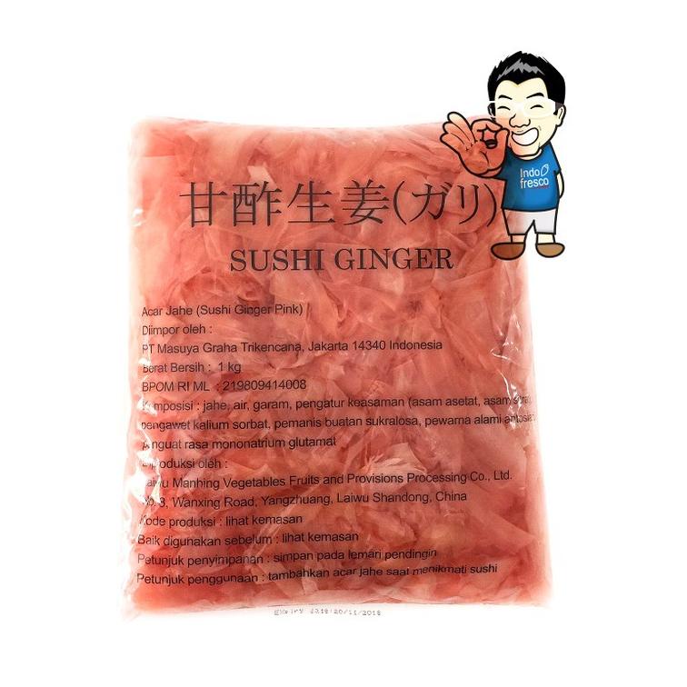 

Grosir.. Sushi Ginger Gary Pink- Acar Jahe Pink 1Kg 09