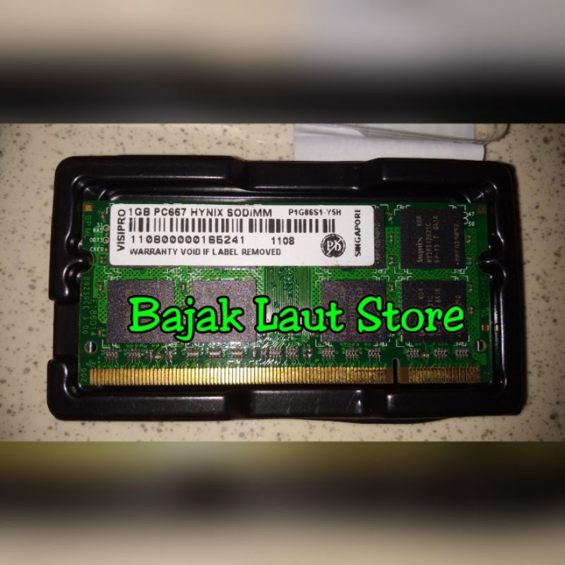 RAM DDR2 PC5300 1GB VISIPRO [SODIM] [BEKAS]
