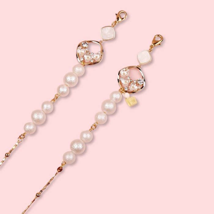 Kerajinan Jt French Bag Mask Chain - Jasmine Tease Handmade Charm Kalung Masker