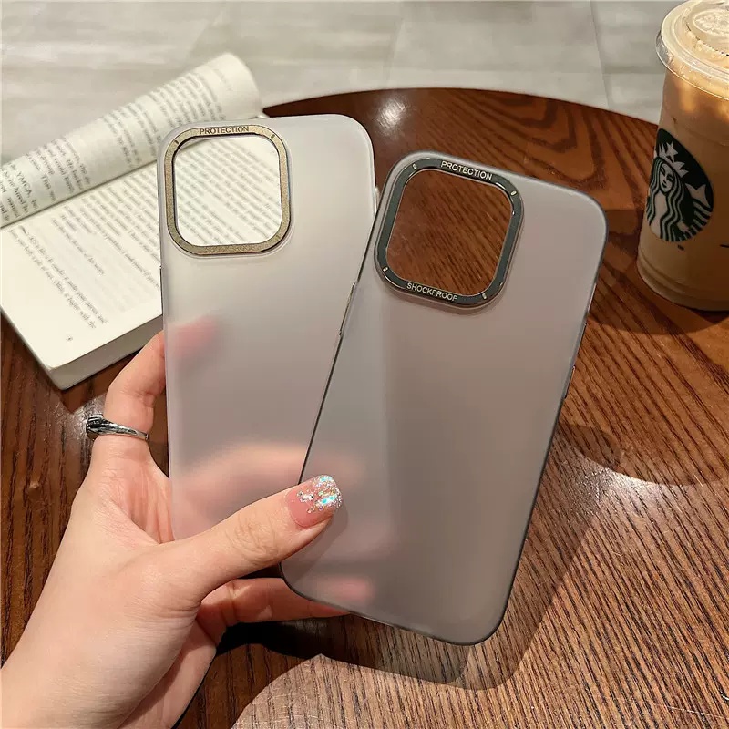 Hard Case Pelindung Lensa Kamera Bahan metal Anti slip shockproof Untuk iphone 14 pro max ip 14 plus 13 12 pro max