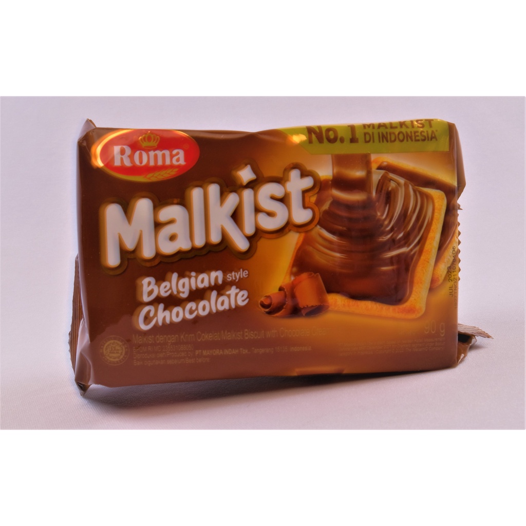 Roma Malkist Chocolate Biscuit / Biskuit Roma Malkist Cokelat 90 gr