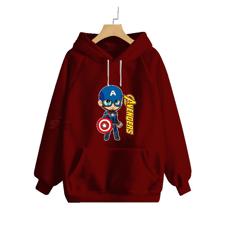 sweater hoodie anak super Hero/karakter captain/umur 3-17 tahun/bisa COD