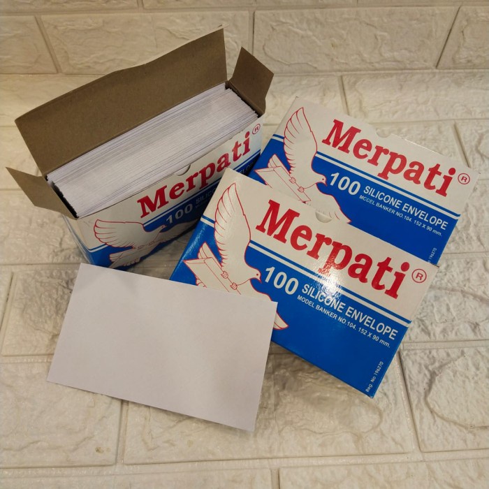 

Cuci Gudang Amplop Merpati Silicone No 104/ Amplop Merpati Gummed. 1 Pak Isi 100 Limited