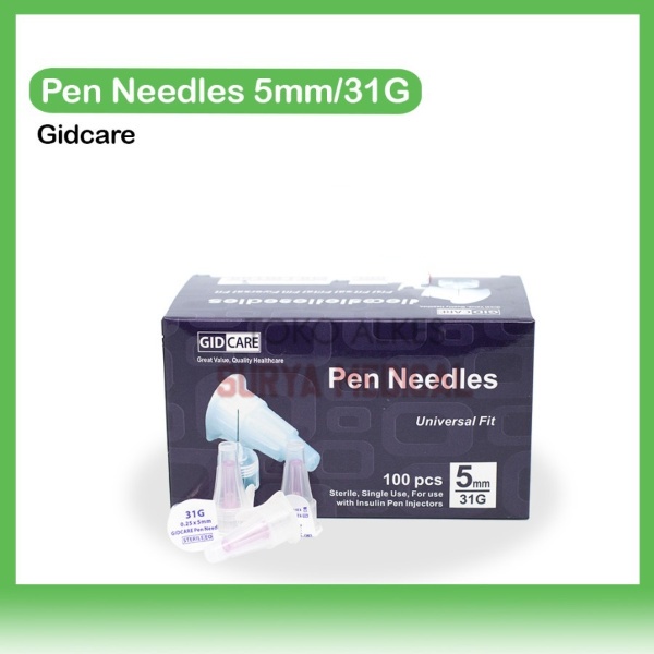 Jarum Insulin - Pen Needles 5mm/31G Gidcare Satuan