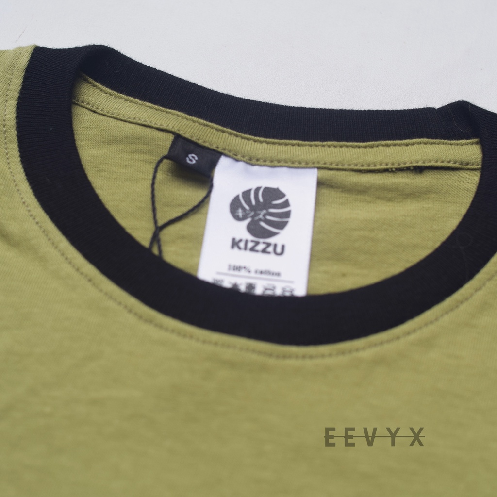 Kizzu Baju Kaos Distro Anak Laki Laki Umur 1-12 Tahun Bahan Cotton - Push Olive - Eevyx Store