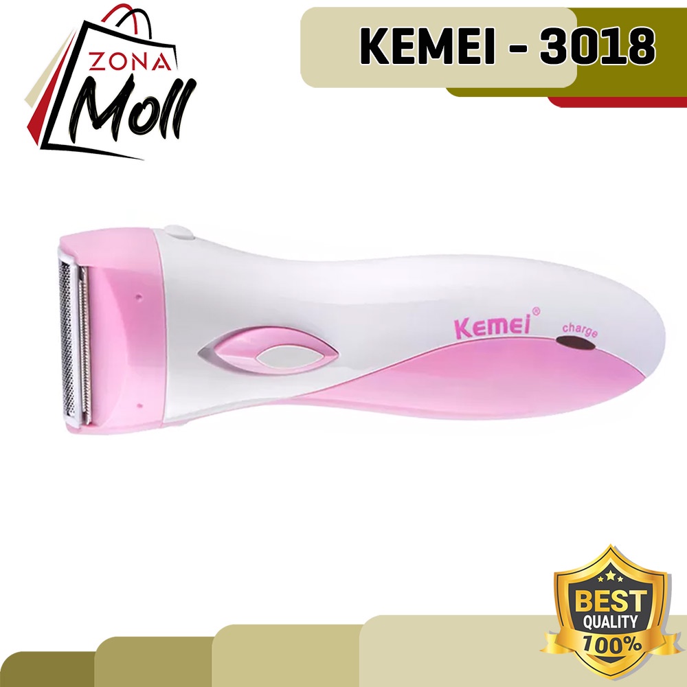 ZM Kemei KM3018 Cukuran Bulu Kaki Alat Mesin Cukur Wanita KM-3018
