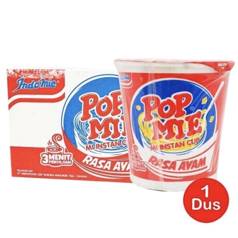 

POP MIE RASA AYAM 1 DUS ISI 24