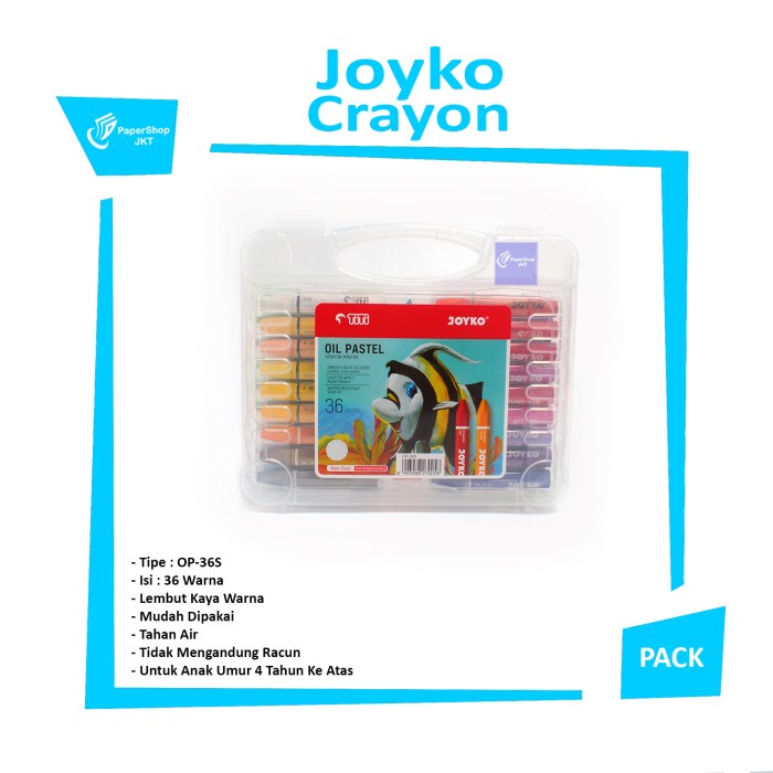 

Pastel Grosir!!! Titi Krayon Minyak 36 Warna / Crayon 36 Colors Oil Pastels