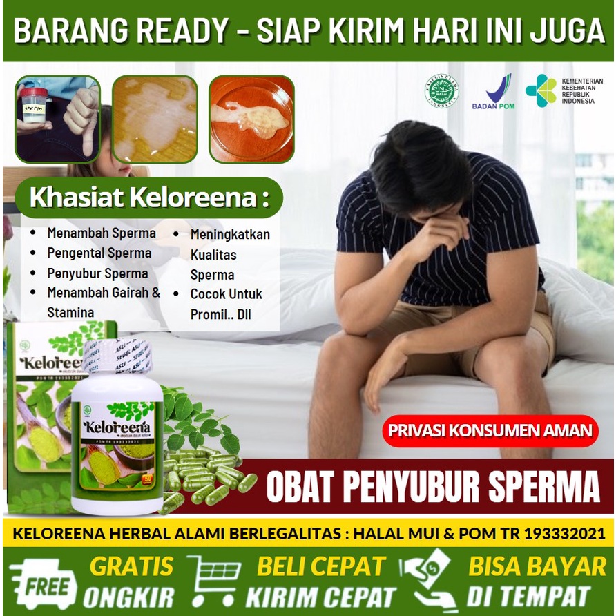 KELOREENA Obat Tradisional Penambah Sperma, Obat Penyubur Sperma Pria, Obat Atasi Sperma Sedikit, Ja
