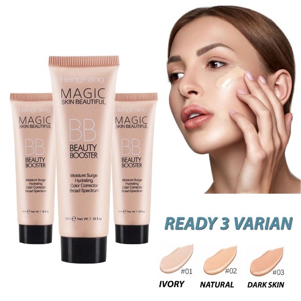 BB Cream MakeUp Hengfang Foundation / Krim Pelembab & Pemutih Wajah Waterproof Anti Air Tahan lama