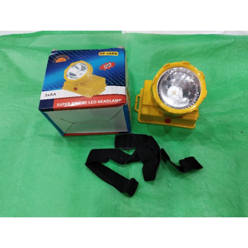 SENTER KEPALA LED MENGGUNAKAN BATERAI