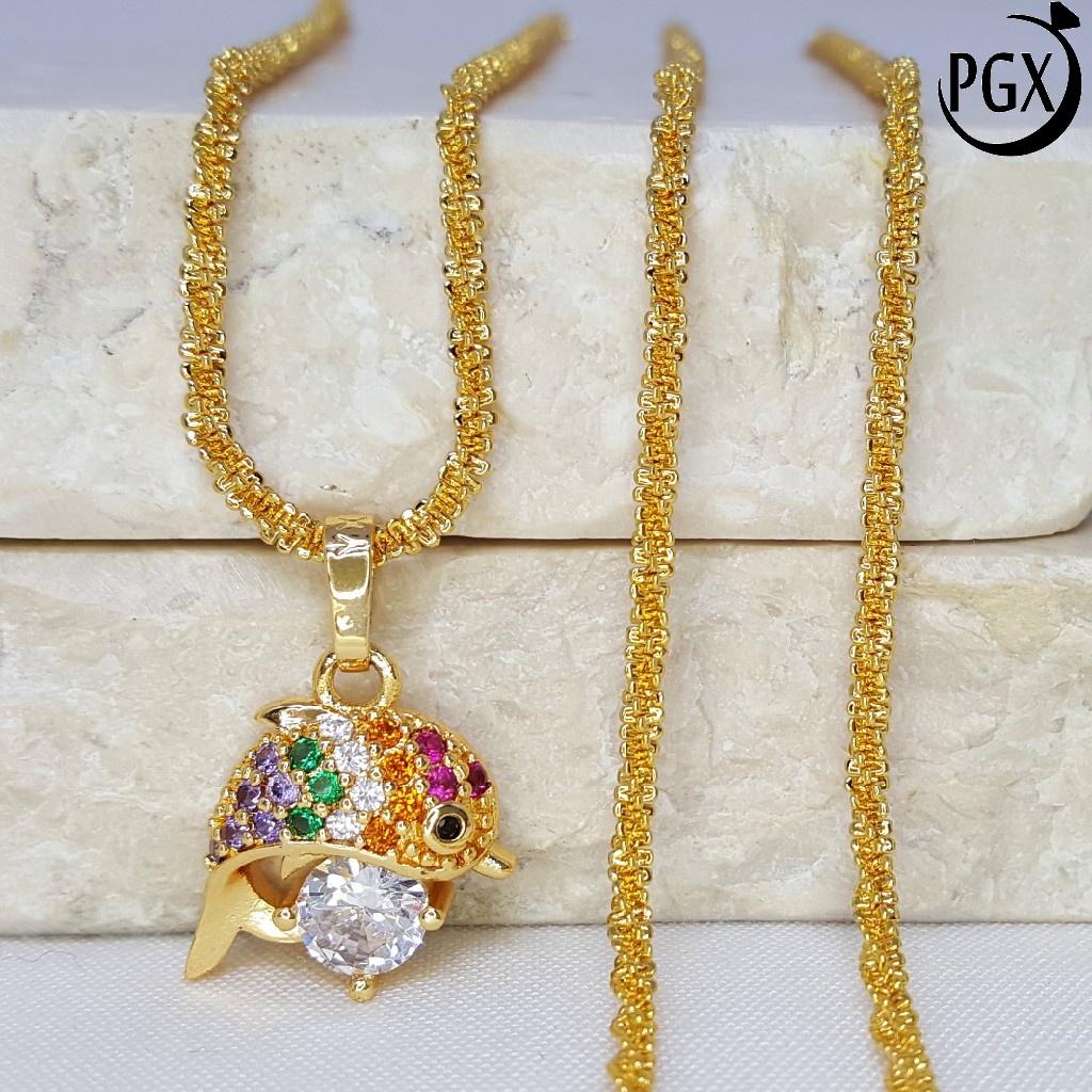 PGX Kalung Wanita Xuping Aksesoris Fashion Perhiasan Lapis Emas Premium - XD143