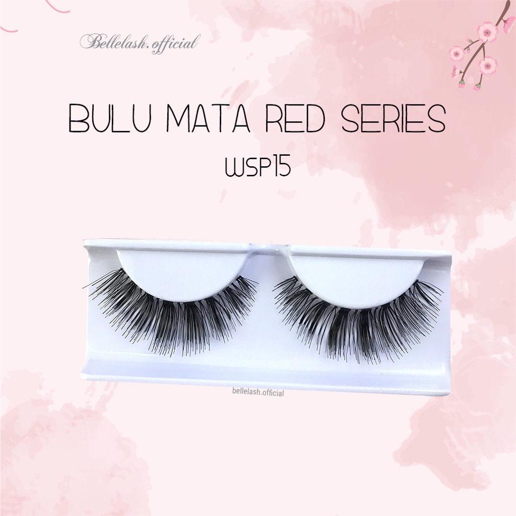 WSP 15 Bulu Mata Palsu Handmade Natural False Eyelash Eye Lashes Belle Eyelashes