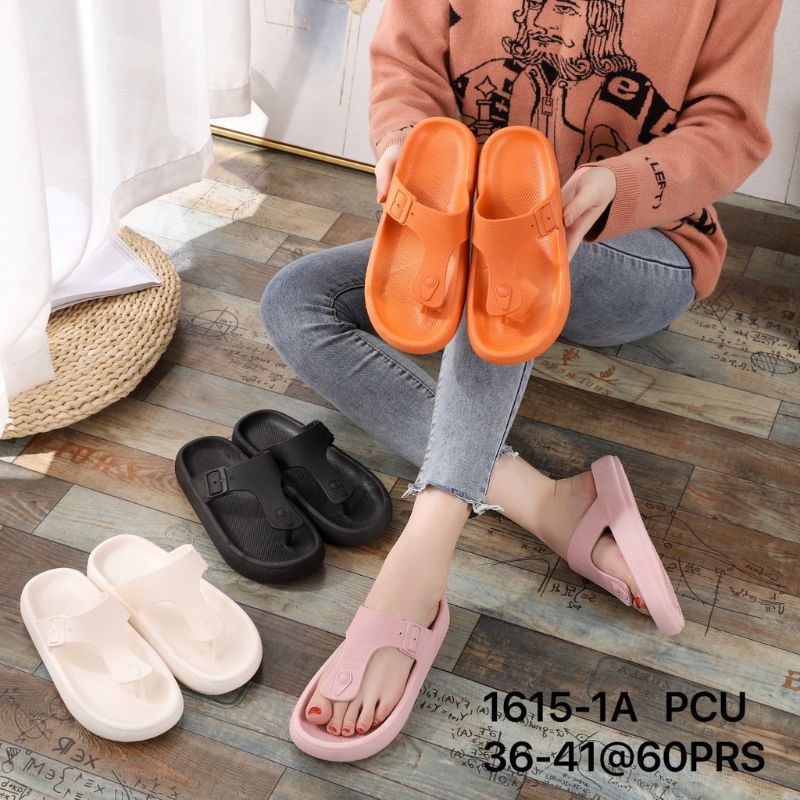 Sandal balance perempuan import Sandal karet trendy Sendal wanita nyaman anti slip