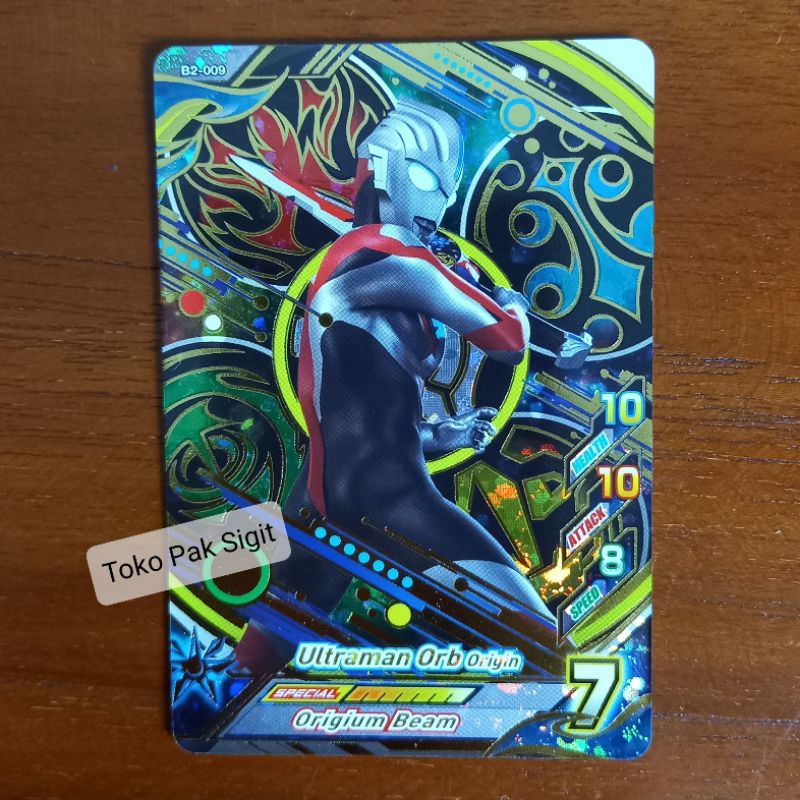 Kartu Ultraman Orb Origin B2-009 UR Ultraman Fusion Fight RB Versi 2