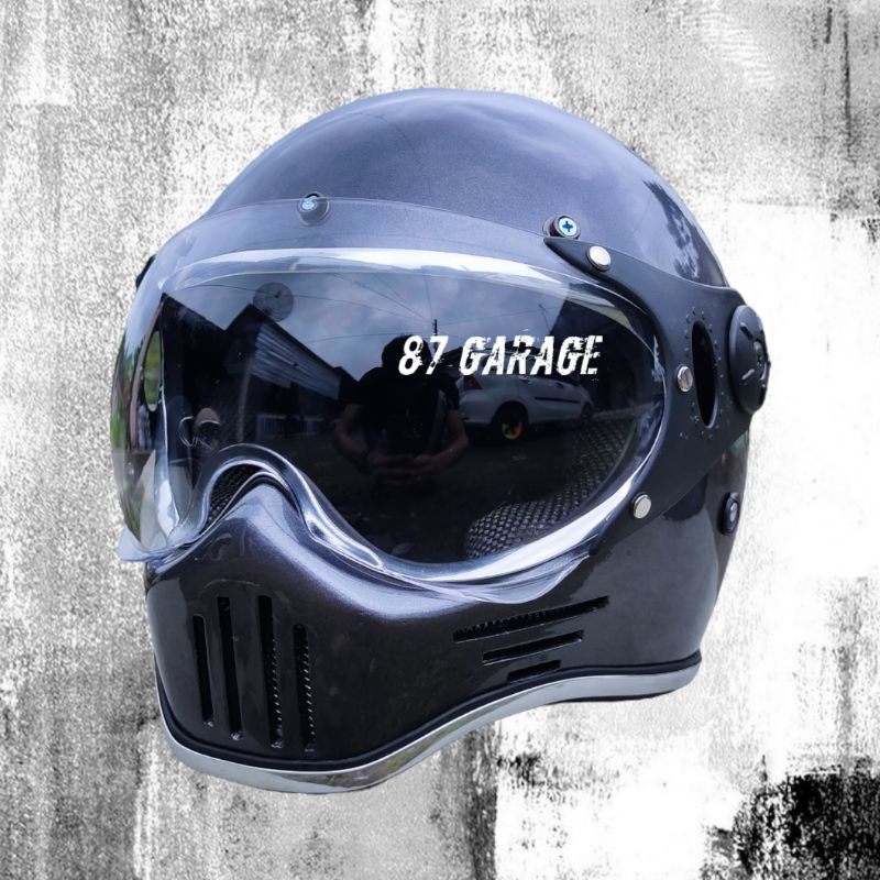 HELM CUSTOM KLASIK RETRO CHOPPER BOBBER JAPSTYLE CLASSIC FULLFACE