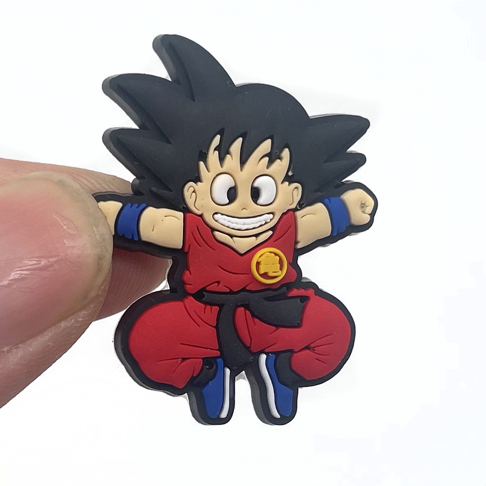 11pcs / set Gesper Sepatu Desain dragon ball jibbitz Untuk Dekorasi Charms