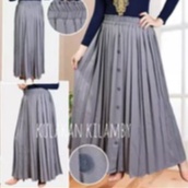 rok rempel/rok panjang/Rok muslin/rok nukapayung/rok dewasa panja g/rok plisket rwmpel besar/rok remaja terbaru/roksekolah/rokrempel kancingdepan/rok panjang hitam/rok moscrefe terlaris