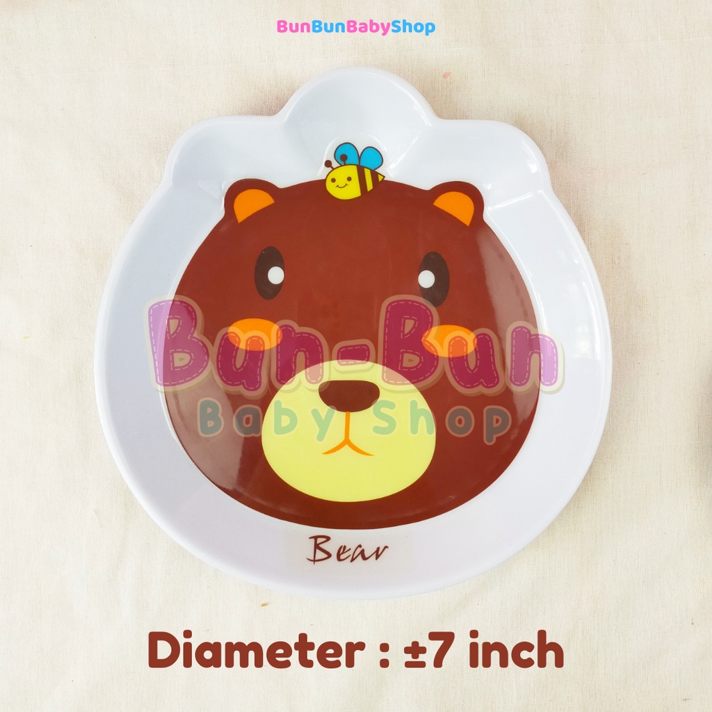 Piring Makan Anak Karakter Sekat Melamin Bulat Oval Bundar Plate Melamine Baby New Born Unisex Boy Girl Wadah Tempat Makanan Snack Murah Perlengkapan Makan Anak Laki Perempuan Peralatan MPASI Balita Perabotan Rumah Tangga Murah Bunbunbabyshop
