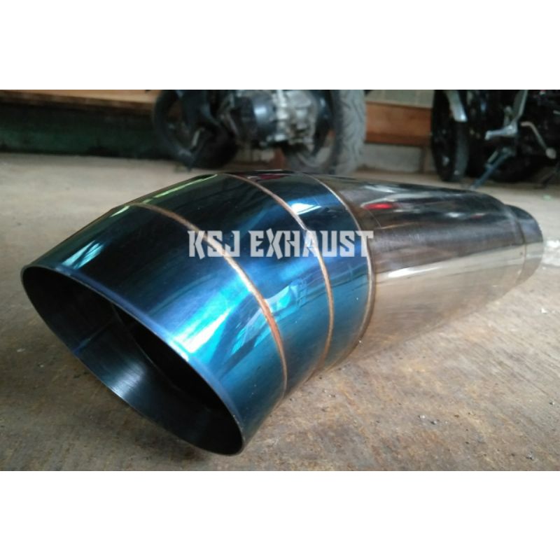 Tailpipe mobil untuk mobil innova full stainles ujung knalpot