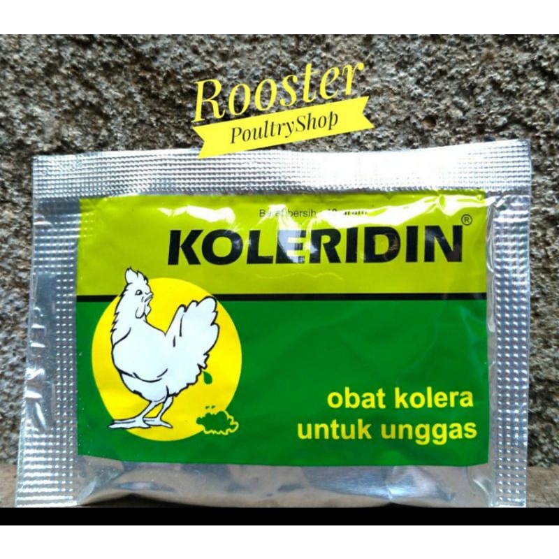 Koleridin Obat Ayam Berak Hijau Kolera Ayam 10 Gram