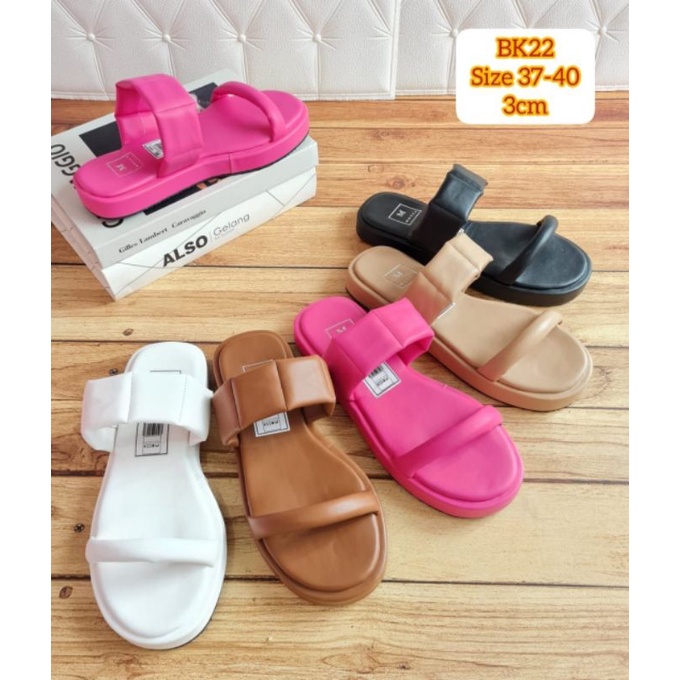 ABBUSHOES Bk 22 flip pop sepon super nude 5cm