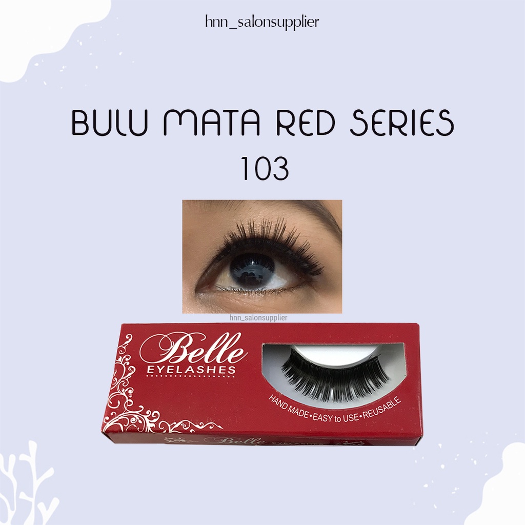 103 Bulu Mata Palsu Handmade Fake Eyelash Eye Lashes Lash Artifivial Belle Eyelashes