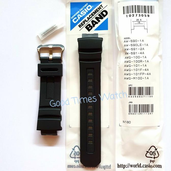 [BISA COD] STRAP G-SHOCK AW-590 AW-591 AWG-100 AWG-101 AWG-M100 Casio Original