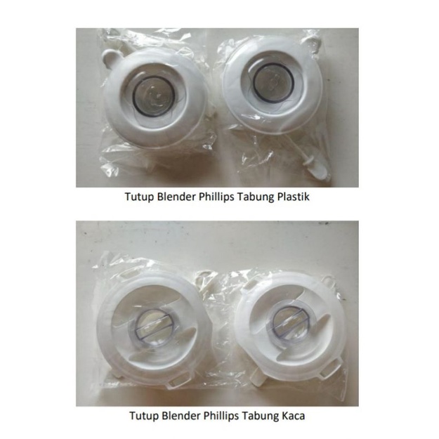 Tutup blender philips model lama plastik dan kaca