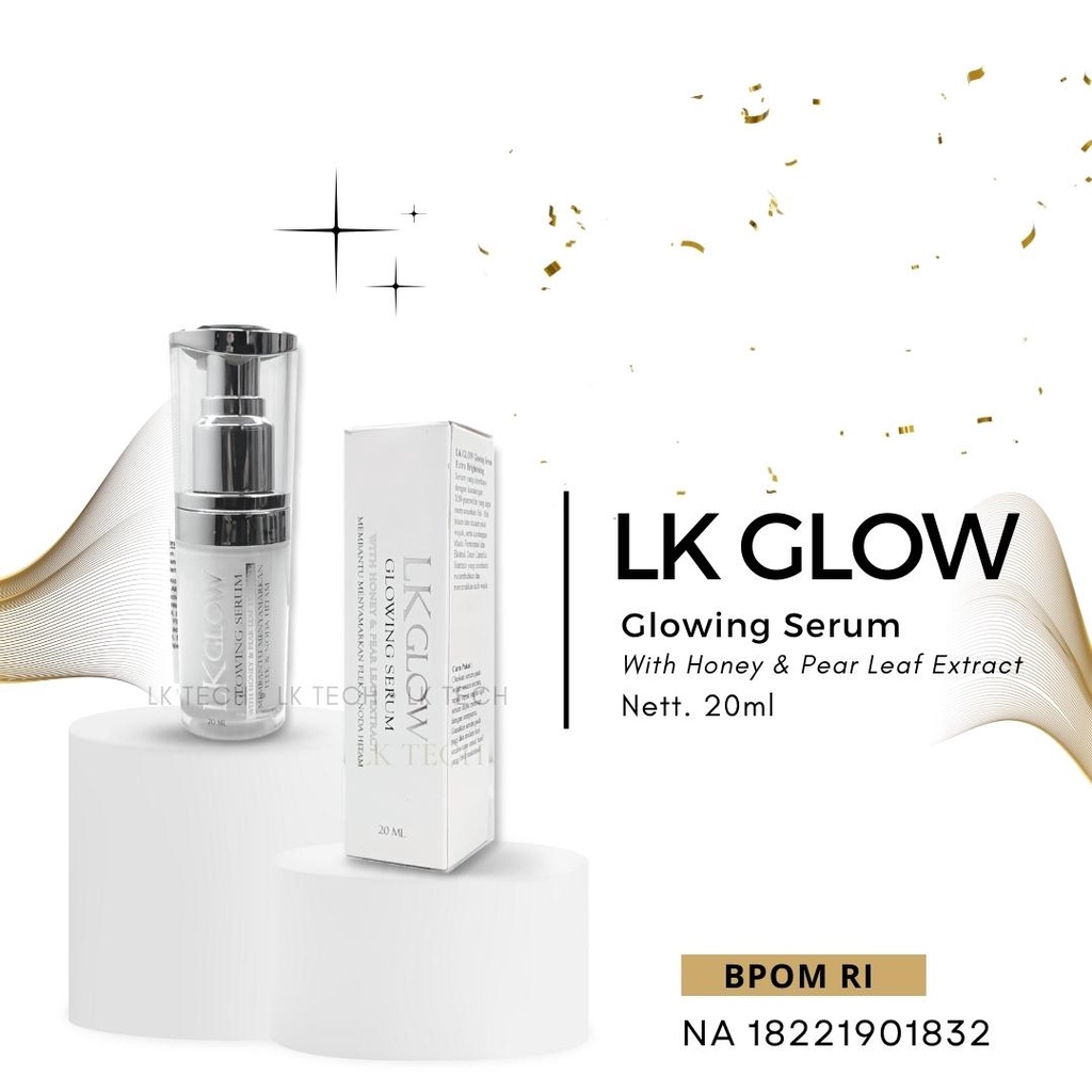 BPOM RI serum Totol Flek  LK Glowing Honey Pear 20ml menyamarkan flek noda hitam