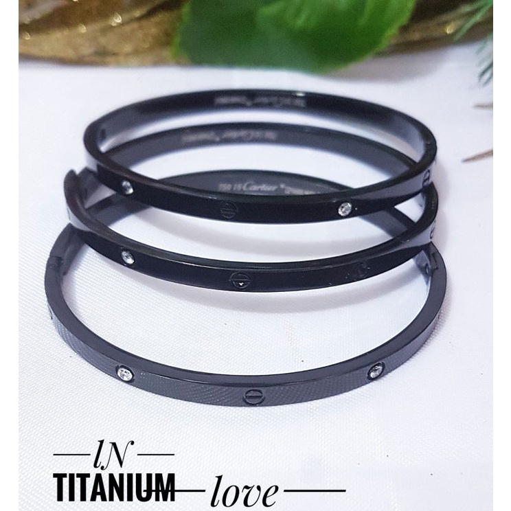 Gelang Titanium Isi 3 Awet Anti Karat 2510a