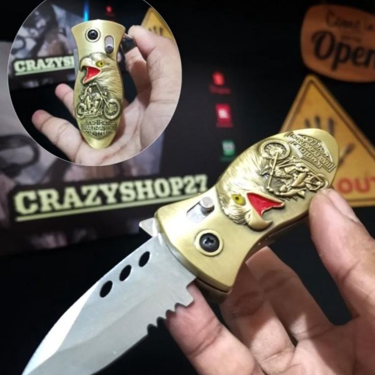 Pro Hemat--Pisau Lipat Mini Korek Api P3669 / Pisau Lipat / Pisau Lipat korek