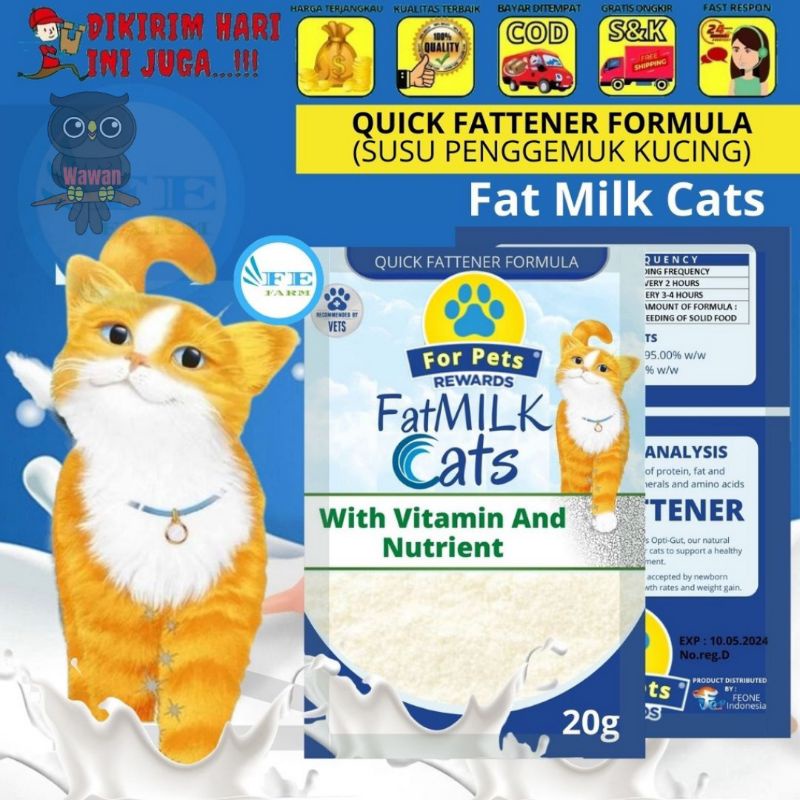 SUSU PENGGEMUK PERTUMBUHAN UNTUK KUCING FAT MILK CATS