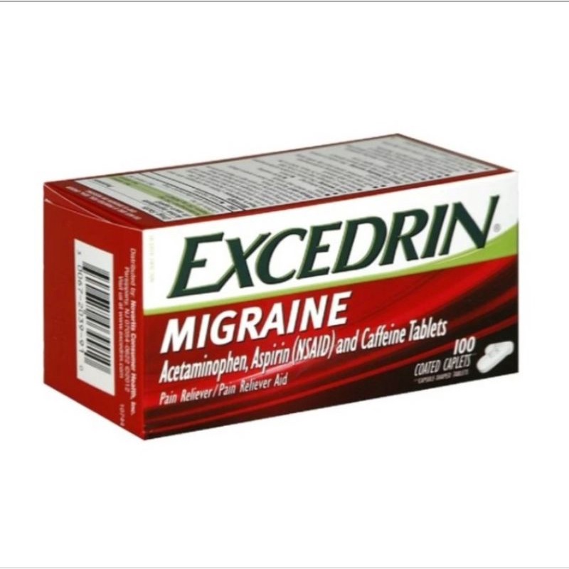 Excedrin Migraine Pain Reliever - 100 Tablets