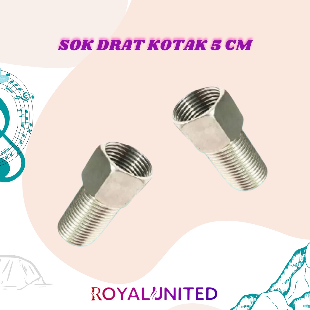 Sok drat panjang 5cm / sok kran / sambungan kran stainless steel High Quality Ori