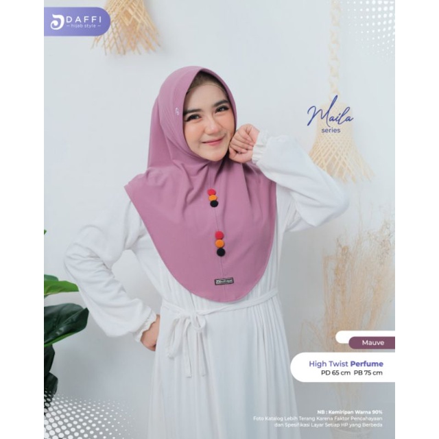 Best Seller Restock Maila ORI Daffi Hijab Instant Df 163 Bergo Jersey Parfume