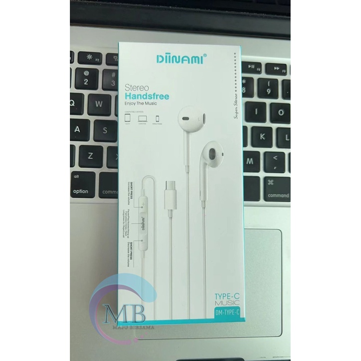 DIINAMI Earphone headsfree Hf Type C Headset Type-C Samsung Xiaomi Oppo Vivo Huawei INFINIX + MIC ORIGINAL MB6098