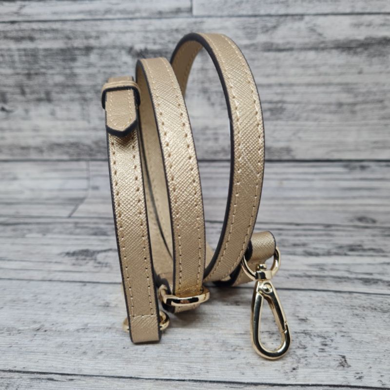 Abel Slim Saffiano adjustable Leather Bag strap 1.2cm / tali tas panjang slingbag