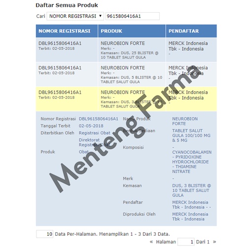 Neurobion Forte - Suplemen Kesehatan Saraf