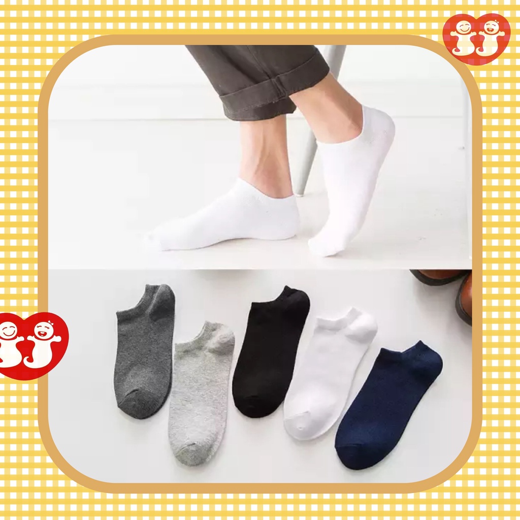 Kaos Kaki Polos Pria Wanita / Kaos Kaki Pendek Semata Kaki - Kaos Kaki Karakter Lucu Cute