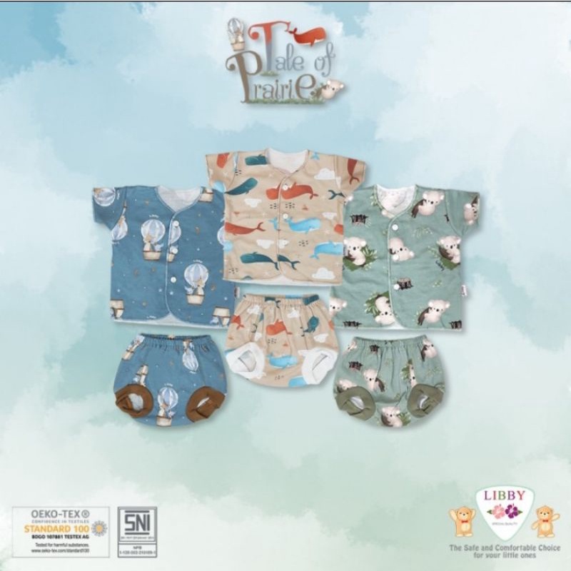 Libby Setelan Baju Pendek Celana Pop Summer Games Baby Collection