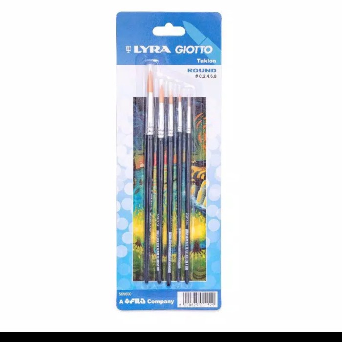 

Hari Ini Lyra Taklon Art Brush Round Set Lukis Trendi