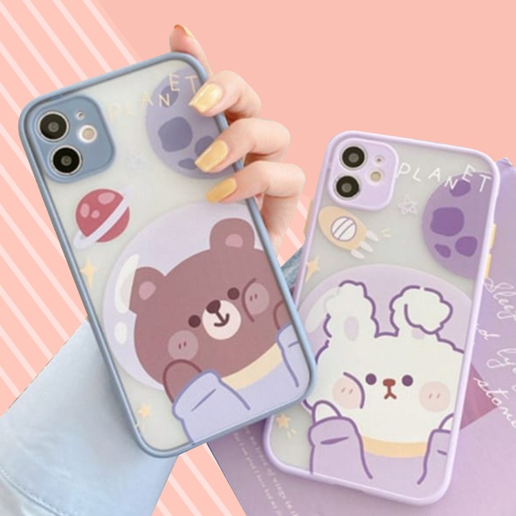 PRINTING HYBRID Bear case oppo a76 a96 4g a36 7z a16 a3s a5 a9 2020 f11 f9 a5s a7 a12 a11k a1k a52 a92 a33 a53 f11 pro a15 a31 2020 a54 a74 A95 4g reno 4f 5 3 5f A96 5G c1 c2