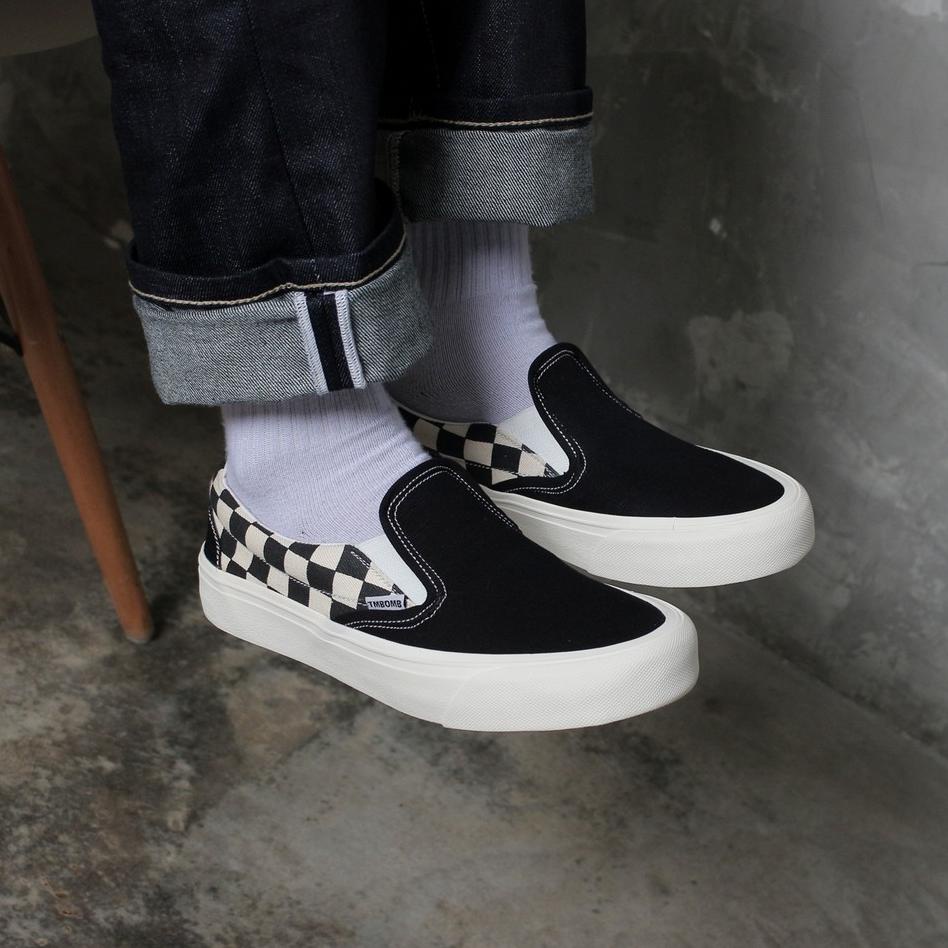 Terbaru.. SEPATU TIMEBOMB |  SLIPON CHECKERBOARD