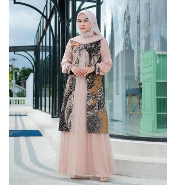 Sale Couple Batik Gamis Rahayu Wisuda Tunangan Lamaran