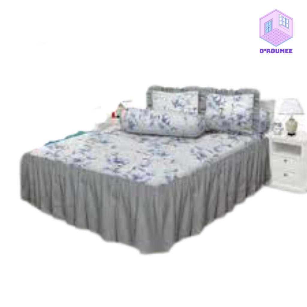 Sprei Rumbai All New My Love Krissy Ukuran 160x200 Queen & 180x200 King Tinggi 30 Sprey Flower Sepre