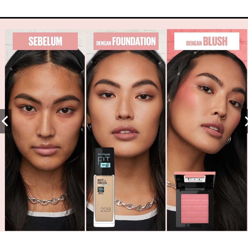 Maybelline Fit Me Blush Make Up (Blush Untuk Wajah Lebih Cerah Dan Tahan Lama)